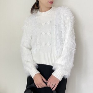 Sweater/Knitwear Knitted Shaggy