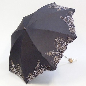 【晴雨兼用傘】50cm折り畳み傘　サラサエッジ　カラーコーティング　UVカット　遮光遮熱
