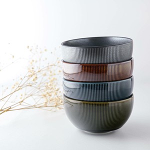 Mino ware Rice Bowl M 4-color sets Made in Japan