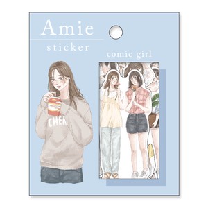 Stickers comic girl Amie Sticker