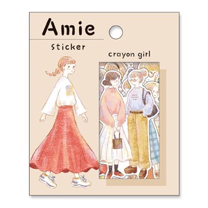 Stickers Amie Sticker crayon girl