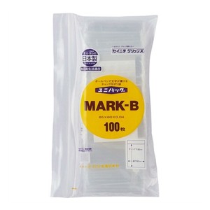 セイニチ チャック付ポリエチレン袋 ユニパック マーク0.04タイプ MARK-B 100枚×3