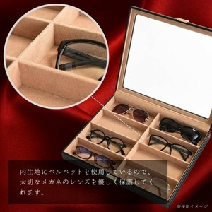 茶谷産業　Elementum(エレメンタム)　レザーメガネケース(コレクションケース)　8本用　240-452