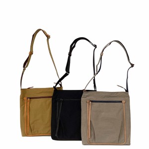 Shoulder Bag Cattle Leather Nylon Shoulder Back 2024 NEW 3-colors Made in Japan