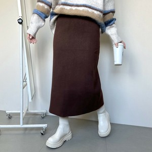 【2023新作】起毛ニットIラインスカート