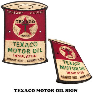 TEXACO MOTOR OIL SIGN【テキサコ サインプレート】