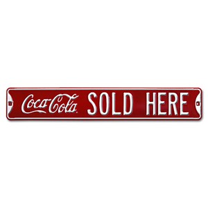 ★ 貴重な最終在庫！ ★ 【サイン】エンボス ストリート サイン Coke Sold Here CC-DE-AR2180331