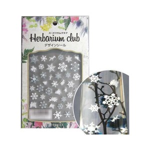 ハーバリウムクラブ　ハーバリウムシール　雪の結晶　(両面印刷)　HR-YUK-101