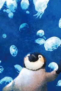 菜生ポストカード[水族館デビュー]ペンギン