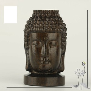 仏頭  手工芸品  木彫り 置物   JLYB387