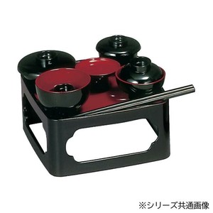 仏膳 5.0寸 黒(内朱) 4307500400011