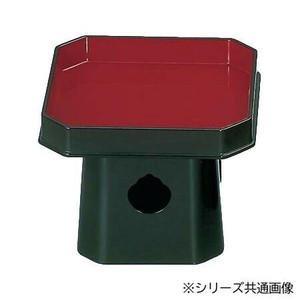 四角三宝 樹脂製 8.0寸 黒(内朱) 5704800400011