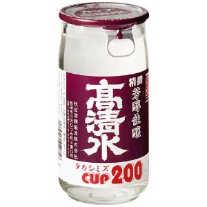 【蔵元会】秋田酒類 精撰 高清水 カップ 200ml x1