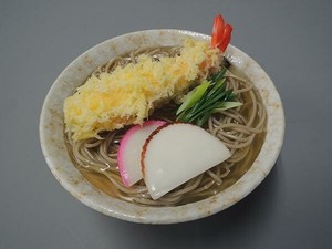 日本職人が作る  食品サンプル　天ぷらそば　IP-426