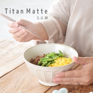 チタンマット5.0丼【丼ぶり うどん 日本製 美濃焼】