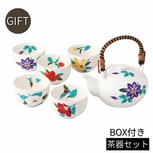[ギフトセット] 五草花　土瓶茶器揃 美濃焼 日本製