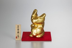 Animal Ornament MANEKINEKO Lucky Charm Gold Foil