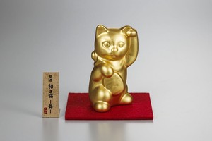 Animal Ornament MANEKINEKO Lucky Charm Gold Foil