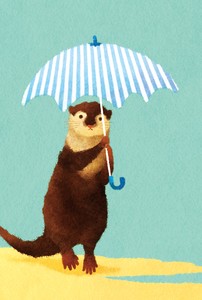 Postcard Otter