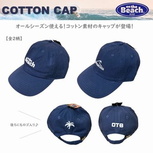 オンザビーチ 【コットンキャップ 】全2種 on the beach キャップ 帽子 OTB-CC3