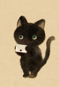 菜生ポストカード[お手紙書いた]猫