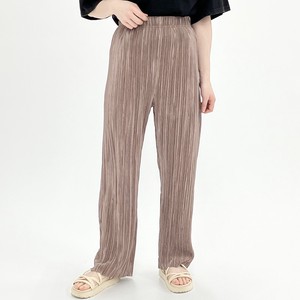 Full-Length Pant Satin Spring/Summer Pleated Pants