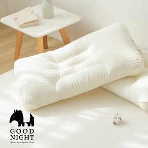 《 GOOD NIGHT 》 首のリラックスサポート枕 安眠枕 洗える パイプ入り 通気性 洗濯可能