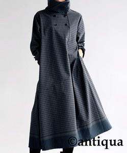 Antiqua Casual Dress Long Sleeves One-piece Dress Ladies'