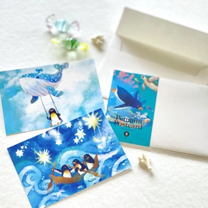 Postcard Penguin 5-pcs