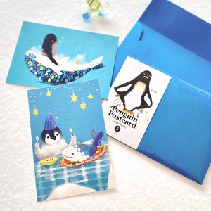 Postcard Penguin 5-pcs