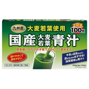 ユーワ　九州産大麦若葉使用　国産大麦若葉青汁　300g(3g×100包)　4012