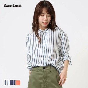 【2024春夏新作】シアーバンドシャツ Sweet Camel/SCT135