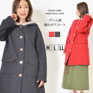Coat Mini A-Line Buttons L M