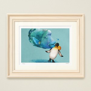 菜生アートフレーム[旅のチュー]ペンギン インチサイズ(8×10)