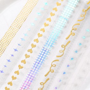 BGM LIFE Washi Tape Foil Stamping Tape Clear 5mm