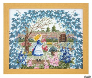 オリムパス オノエ・メグミ 刺しゅうキットシリーズ 花と少女の物語 秘密の花園 7535