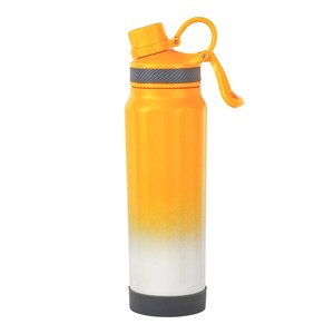 Water Bottle White Orange 710ml