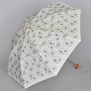 【日傘】50cm折り畳み傘　カサブランカ　総柄刺繍　T/C生地　晴れの日専用　快適な日陰
