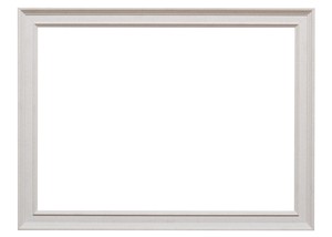 ウッド調ホワイトフレーム（43×31cm）