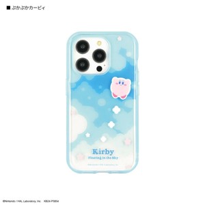 星のカービィIIIIfit Clear iPhone15Pro 対応ケースぷかぷかカービィ BKBY-08B