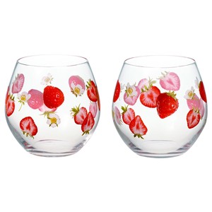 玻璃杯/杯子/保温杯 水果 玻璃杯 2个 日本制造