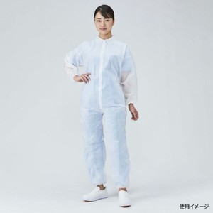 ディスポ白衣 メディテックジャパン ジャンプスーツ ホワイト M