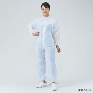 ディスポ白衣 メディテックジャパン ジャンプスーツ ホワイト L