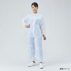 ディスポ白衣 メディテックジャパン ジャンプスーツ ホワイト LL