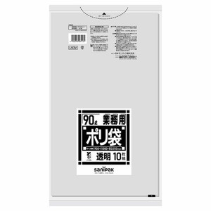 エコ材質ゴミ袋 日本サニパック バイオマスポリ袋 90L 透明 0.050mm L93V