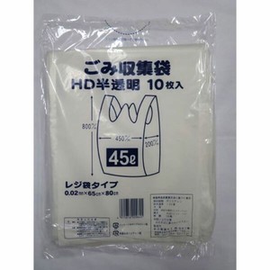 HDゴミ袋 中川製袋化工 HD半透明ごみ袋 レジ袋タイプ 45L