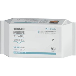 除菌剤 トラスコ中山 TRUSCO 除菌薬液たっぷりシート45枚
