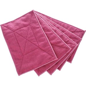 トラスコ中山 TRUSCO マイクロファイバーカラー雑巾 5枚入 赤