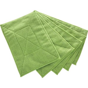 トラスコ中山 TRUSCO マイクロファイバーカラー雑巾 5枚入 緑