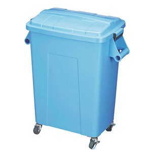 新輝合成 ゴミ箱 トンボ厨房ダストペール70型 ブルー蓋付
